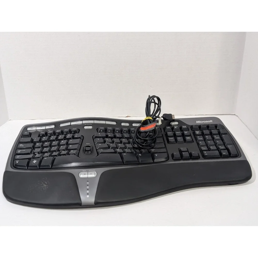 Microsoft Ergonomic Keyboard Black Good Wired USB 4000 v1.0 KU-0462